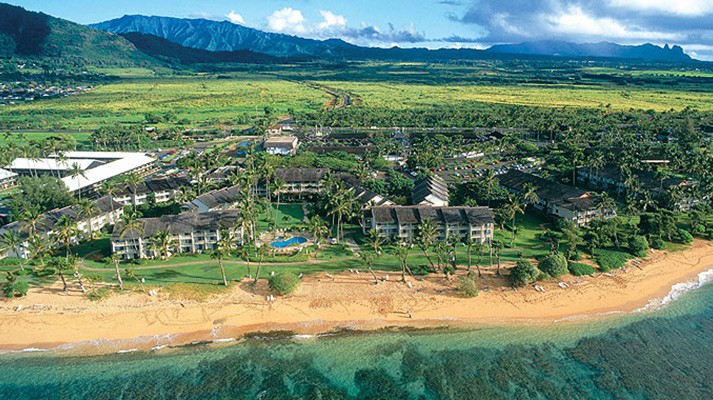 Islander on the Beach - Aerial